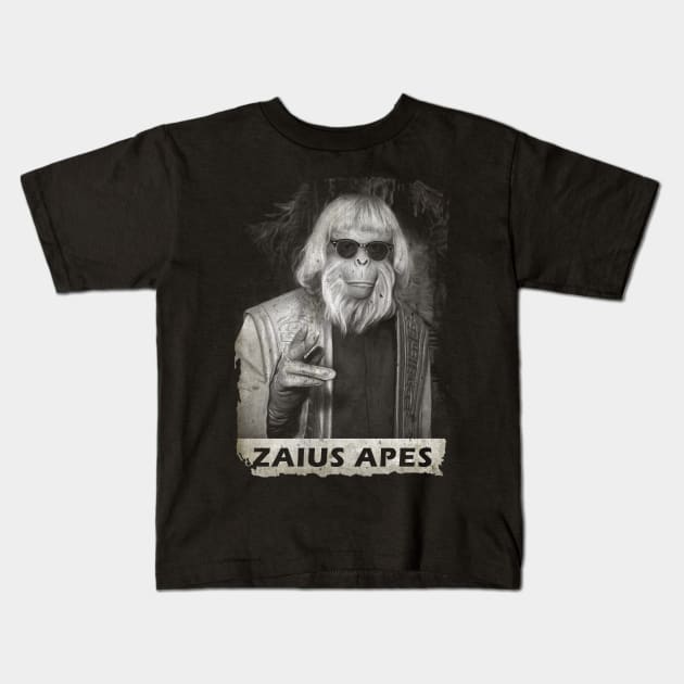 Zaius In Shades Kids T-Shirt by WHITE ANGEL STUDIO